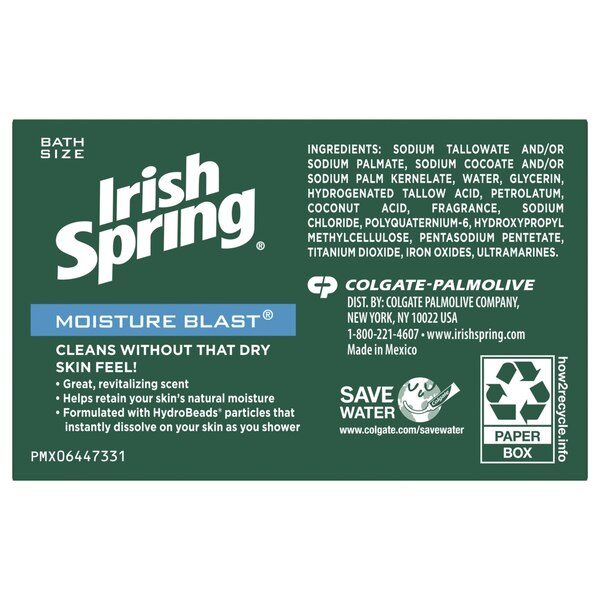 Irish Spring Moisture Blast Bar Soap