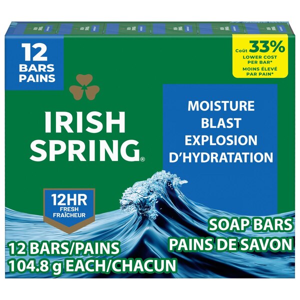 Irish Spring Moisture Blast Bar Soap