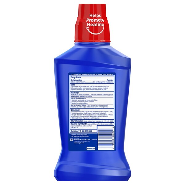 Colgate Peroxyl Mouth Sore Rinse, Alcohol-Free, Mild Mint, 16.9 OZ