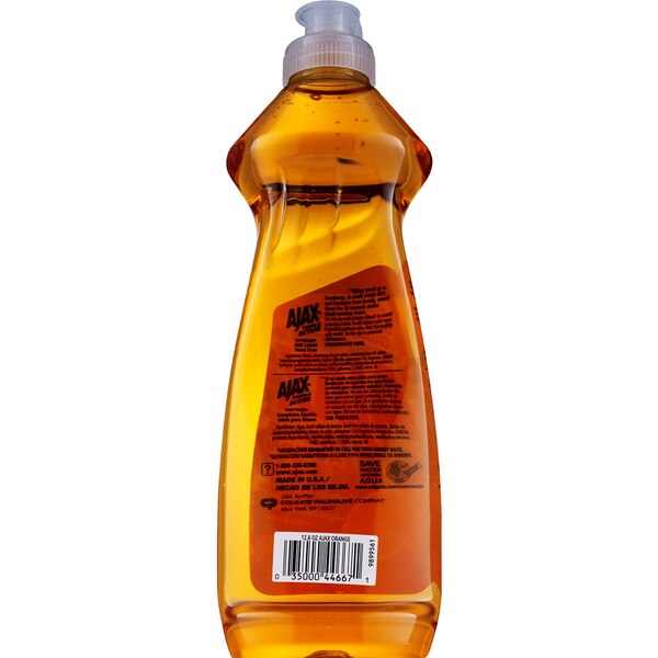 Ajax Ultra Triple Action Liquid Dish Soap, Orange, 12.6 OZ