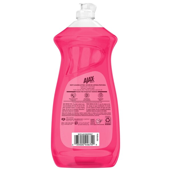 Ajax Ultra Liquid Dish Soap, Grapefruit Scent, 28 oz