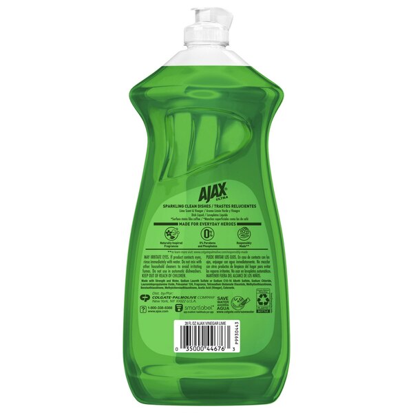 Ajax Liquid Dish Soap, Tropical Lime Twist, 28 oz