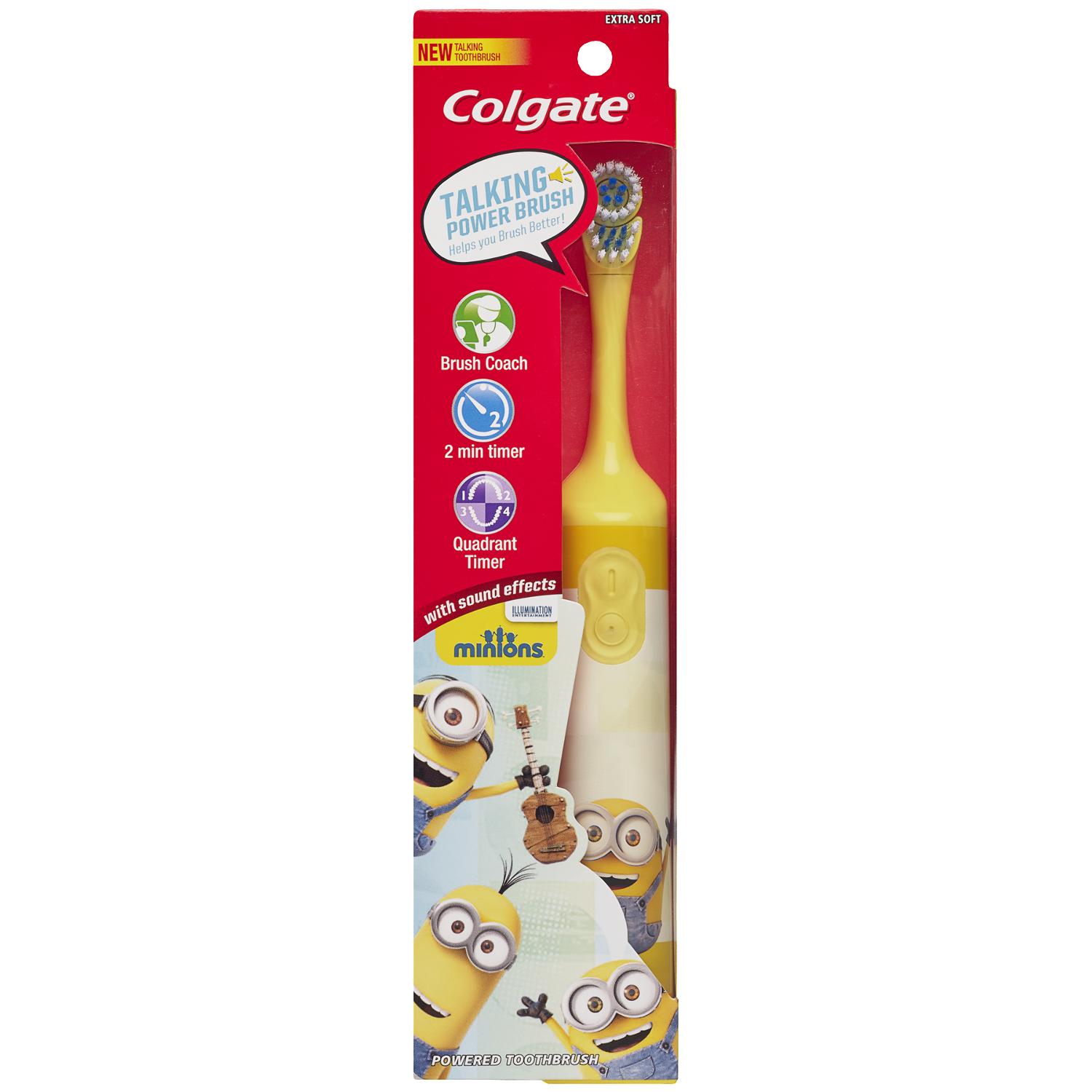 Colgate Kids - Cepillo dental a batería, Minions Talking