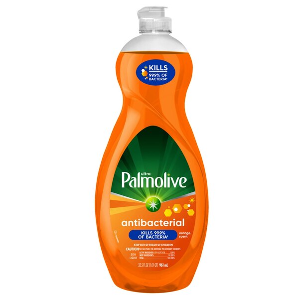 Palmolive Ultra Antibacterial Liquid Dish Soap, Orange Scent, 32.5 oz