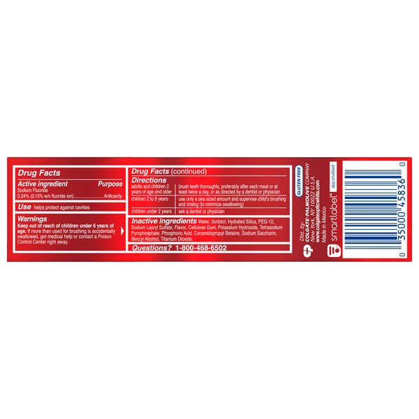Colgate Optic White Stain Fighter Whitening Toothpaste, Clean Mint, 4.2 OZ
