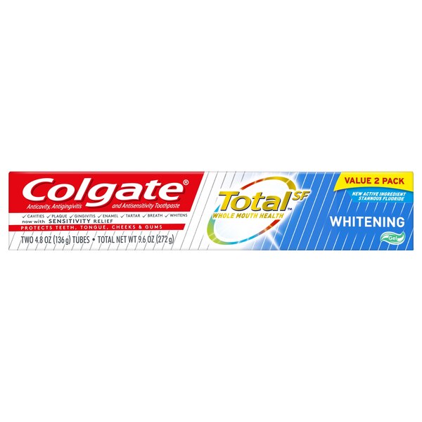 Colgate Total Active Prevention Toothpaste, Whitening Gel