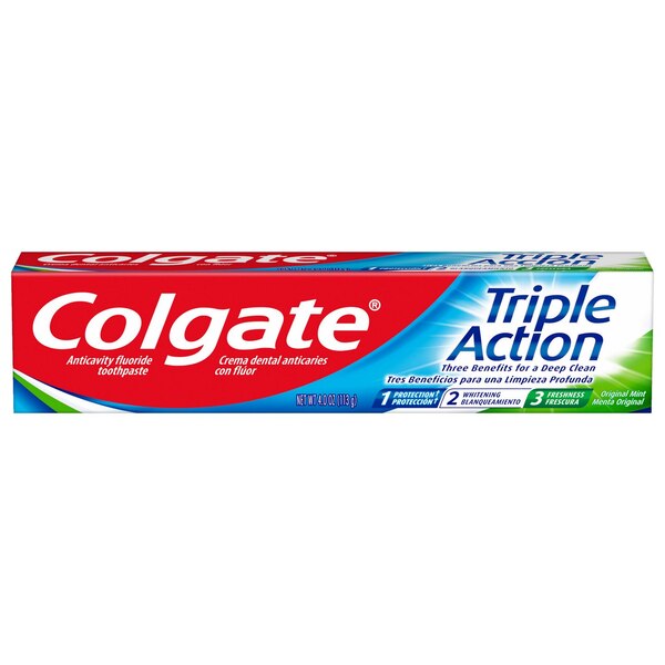 Colgate Triple Action Toothpaste, 4 OZ