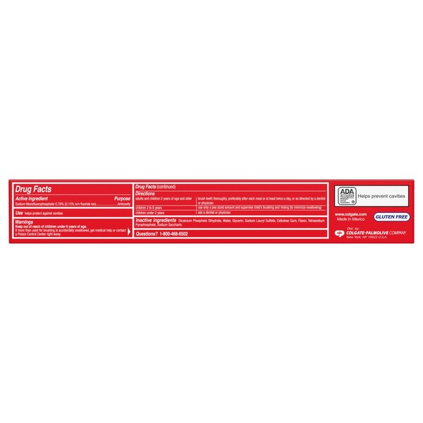 Colgate Cavity Protection Fluoride Toothpaste, Great Regular Flavor