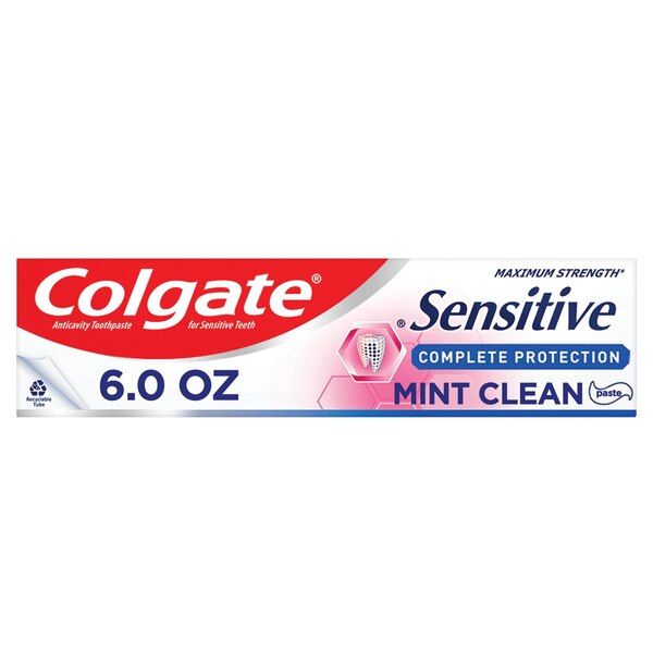 Colgate Sensitive Complete Protection Toothpaste, Mint Clean, 6 OZ