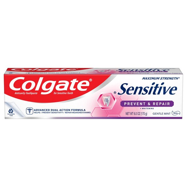 Colgate Sensitive Prevent & Repair Toothpaste, Gentle Mint, 6 OZ