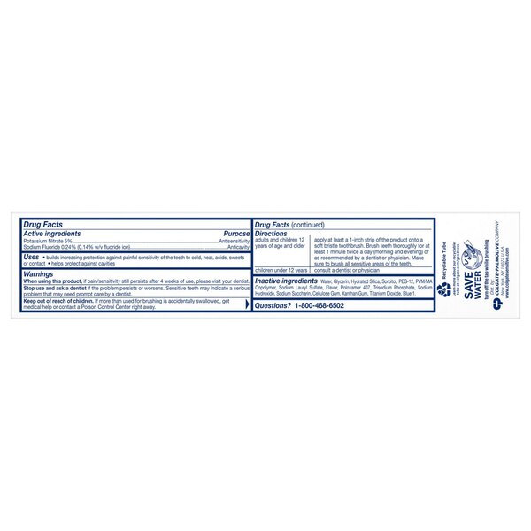 Colgate Sensitive Anticavity Whitening Toothpaste, Fresh Mint