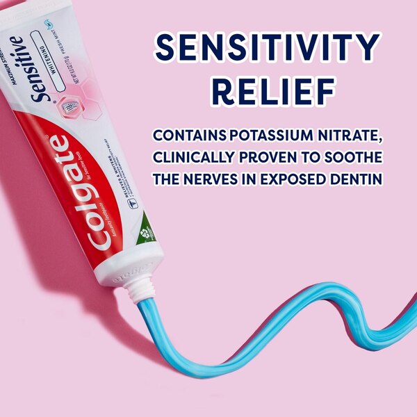 Colgate Sensitive Anticavity Whitening Toothpaste, Fresh Mint