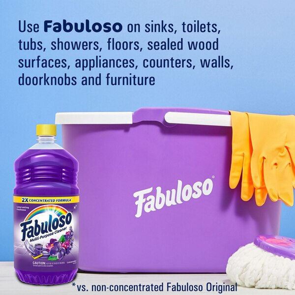 Fabuloso Liquid Floor Cleaner, Lavender, 33.8 oz