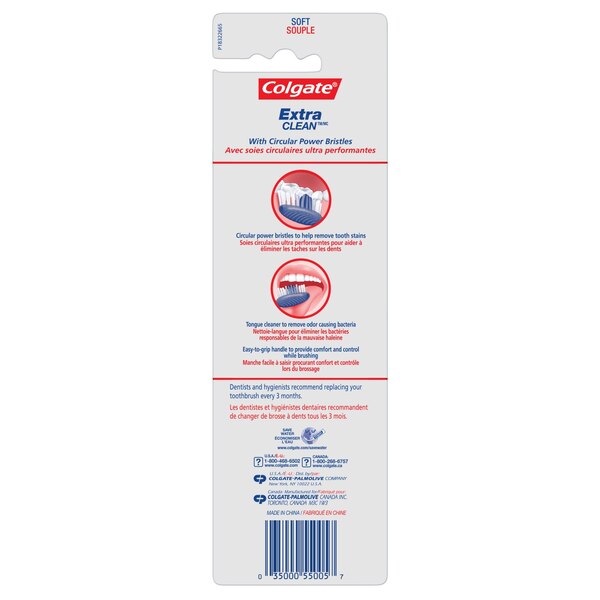 Colgate Extra Clean Toothbrush, Soft Bristle