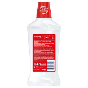 Colgate Optic White High Impact Mouthwash, Alcohol-Free, Icy Fresh Mint