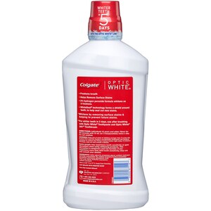 Colgate Optic White High Impact Mouthwash, Alcohol-Free, Icy Fresh Mint
