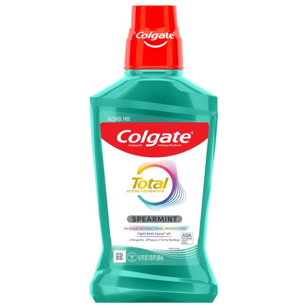 Colgate Total Advanced Pro-Shield Mouthwash, Spearmint, 16.9 OZ
