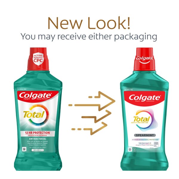 Colgate Total Advanced Pro-Shield Mouthwash, Spearmint, 16.9 OZ
