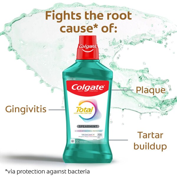 Colgate Total Advanced Pro-Shield Mouthwash, Spearmint, 16.9 OZ