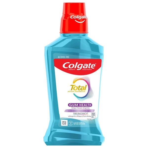 Colgate Total Gum Health Mouthwash, Clean Mint, 16.9 OZ