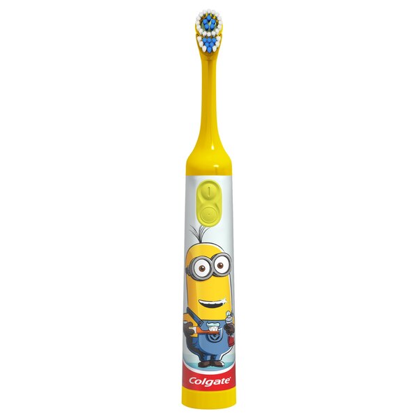 Colgate Kids Battery Powered Toothbrush, Minions, Extra Soft Bristle