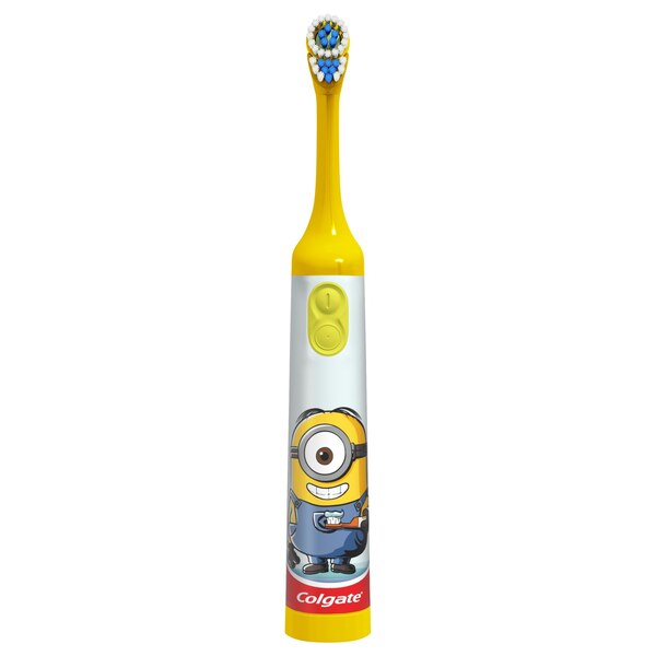 Colgate Kids Battery Powered Toothbrush, Minions, Extra Soft Bristle