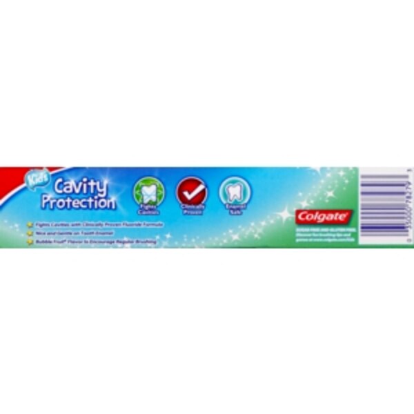 Colgate Kids' Cavity Protection Fluoride Toothpaste, Bubble Fruit, 2.7 OZ