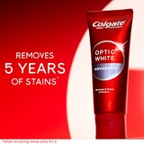 Colgate Optic White Advanced Teeth Whitening Toothpaste, Icy Fresh, 4.5 OZ, thumbnail image