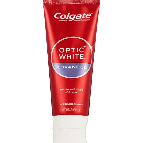 Colgate Optic White Advanced Teeth Whitening Toothpaste, Sparkling White, 3.2 OZ