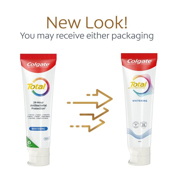 Colgate Total Whitening Travel Size Toothpaste, Advanced Whitening, 0.88 OZ