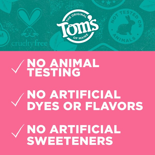 Tom's of Maine Sensitive + Whitening Fluoride Free Toothpaste, Soothing Mint, 4 OZ