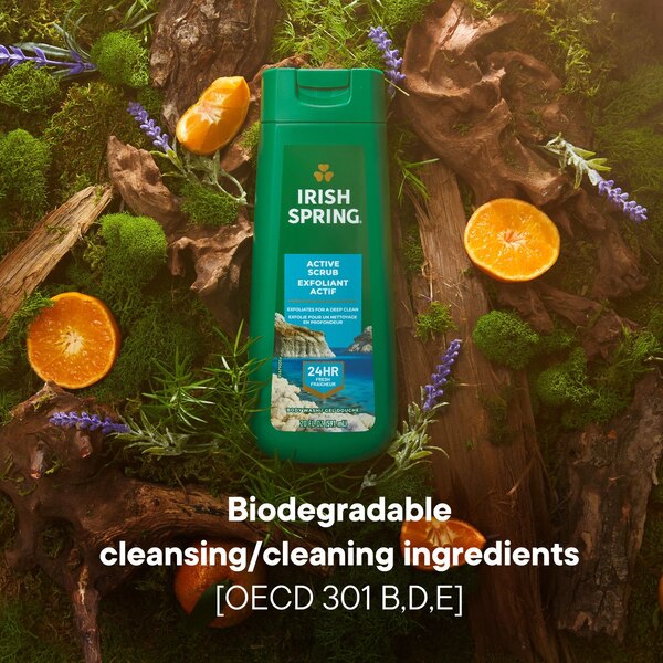 Irish Spring Deep Action Scrub Body Wash, 20 OZ