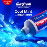 Colgate Max Fresh Whitening Anticavity Fluoride Toothpaste with Breath Strips, Cool Mint, thumbnail image 3 of 8