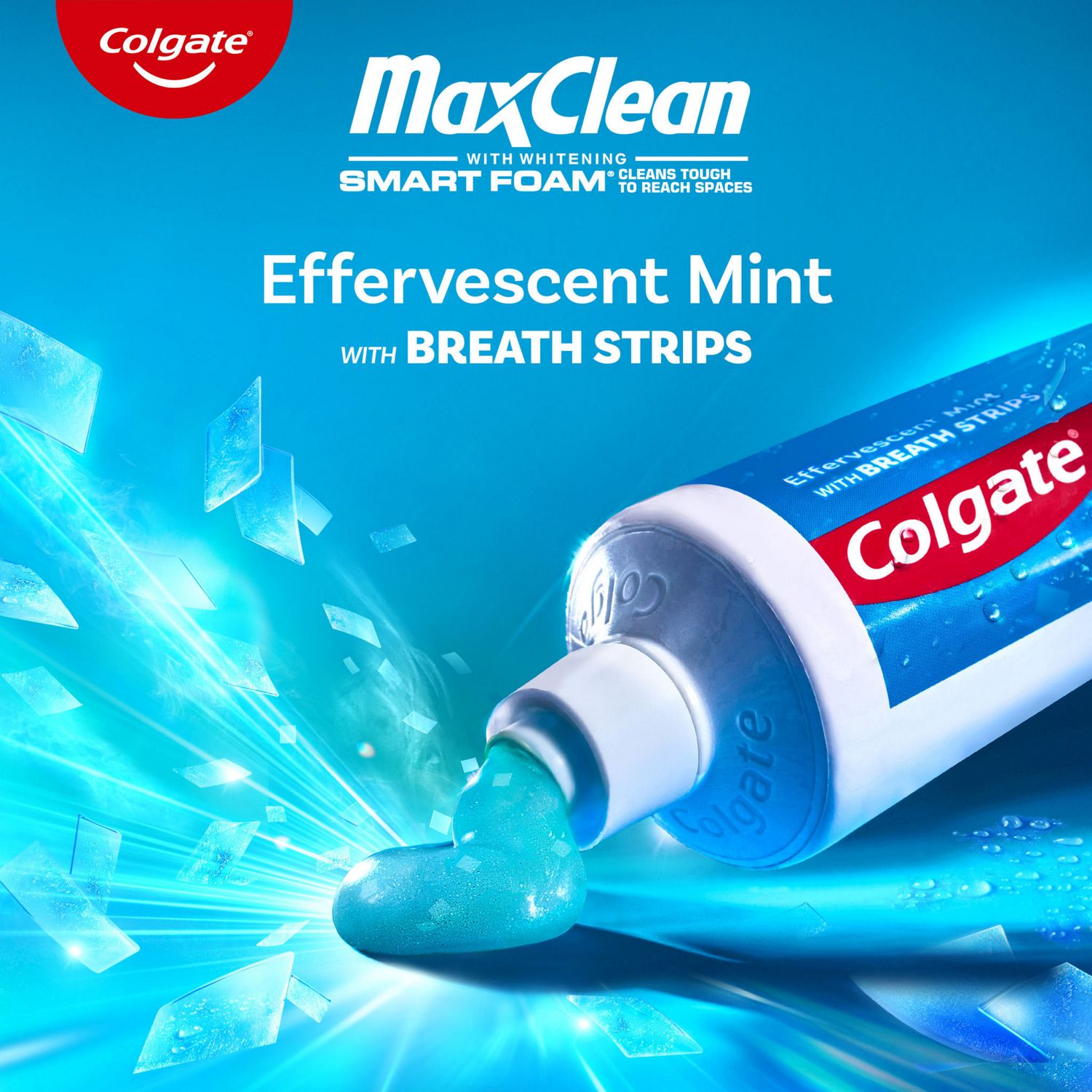 Colgate Max Clean SmartFoam with Whitening Toothpaste