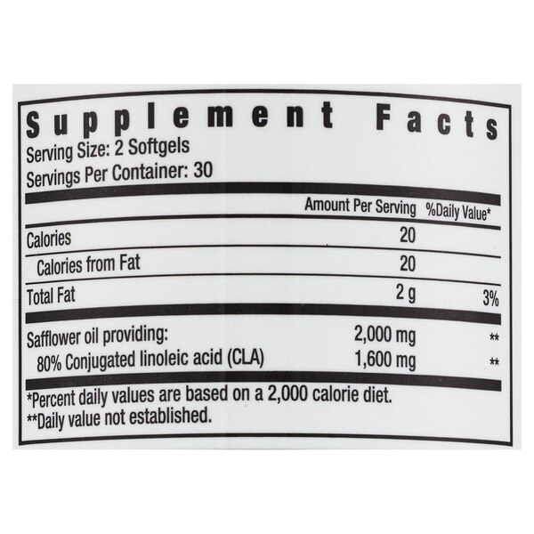 ZeroFat CLA Conjugated Linoleic Acid Softgels