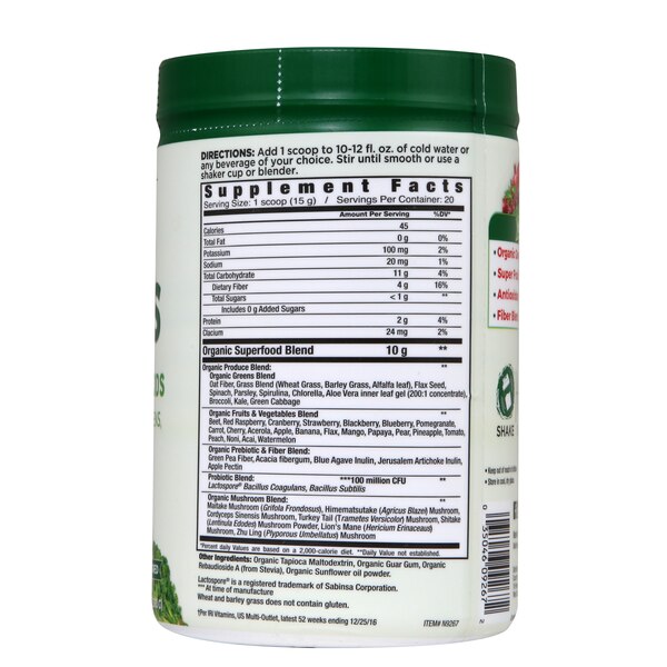 CTry Farms Super Greens, 9.88 OZ