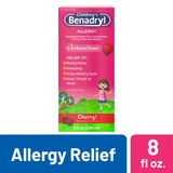 Benadryl Children's Allergy Antihistamine Liquid, Cherry, 8 OZ, thumbnail image