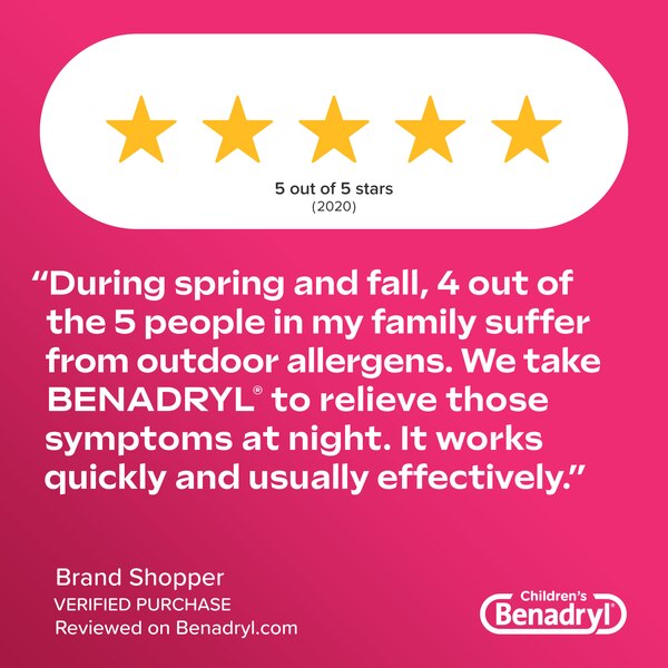 Benadryl Children's Allergy Antihistamine Liquid, Cherry, 8 OZ