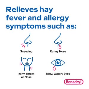 Children's Benadryl Dye-Free Allergy Liquid, 12.5mg Diphenhydramine HCl, Bubble Gum, 4 FL OZ