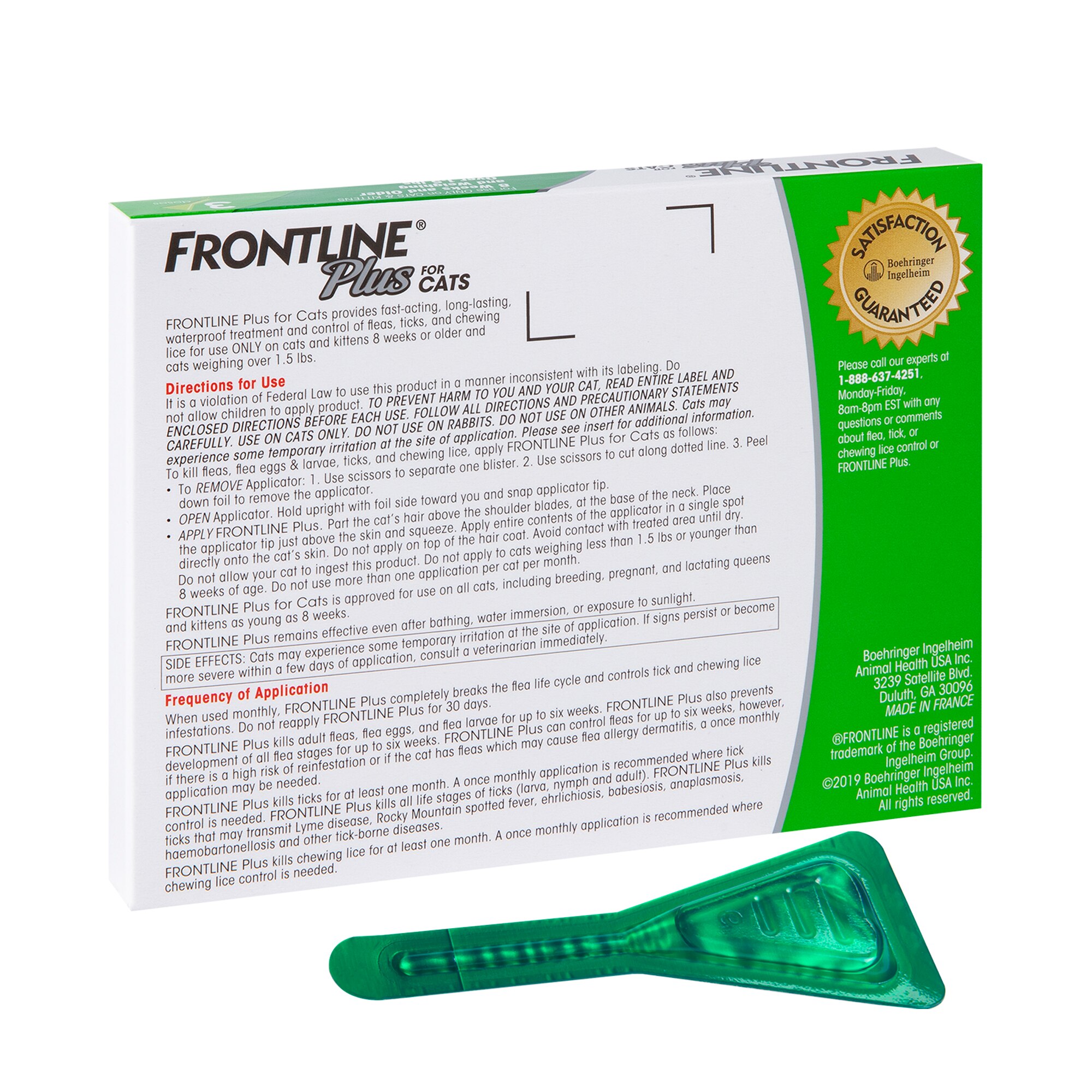 Frontline Plus Flea Tick for Cats 3 Month