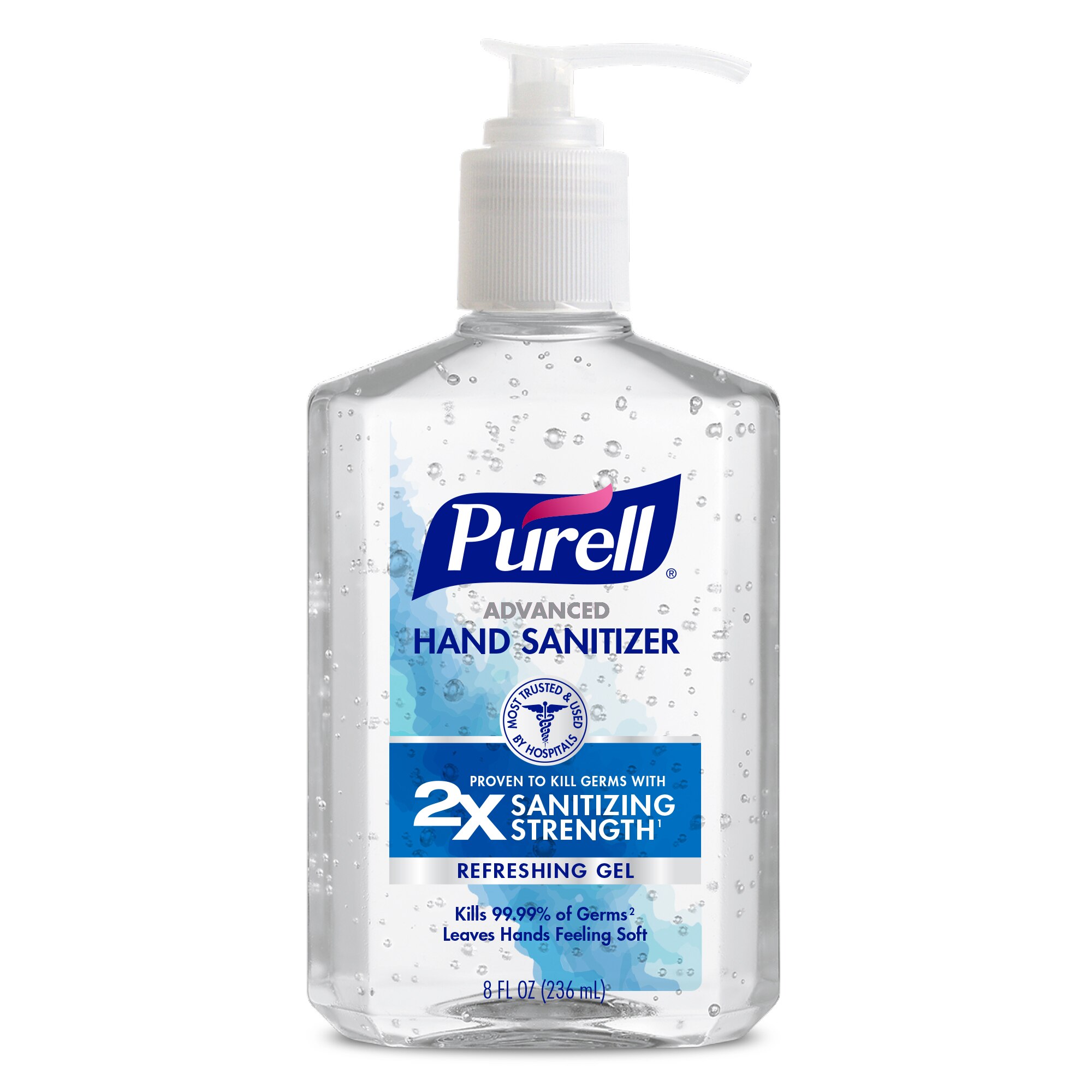 PURELL Advanced - Gel refrescante desinfectante para manos, dispensador de 8 oz líq.