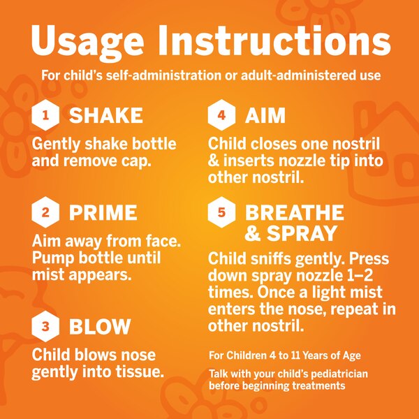 Flonase Children's 24HR Allergy Relief Spray, 50mcg Flucticasone Propionate, 72 Sprays