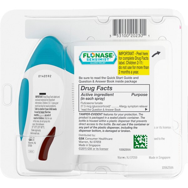 Flonase Children's Sensimist 24HR Allergy Relief Nasal Spray, 60 Sprays