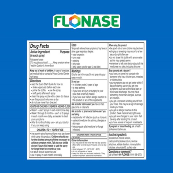 Flonase Children's Sensimist 24HR Allergy Relief Nasal Spray, 60 Sprays
