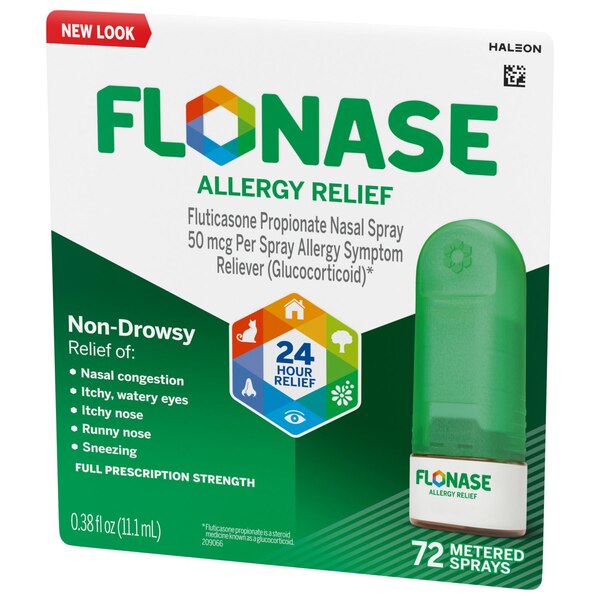 Flonase - Spray para el alivio de la alergia, no produce somnolencia, 24 horas, propionato de fluticasona, 50 mcg