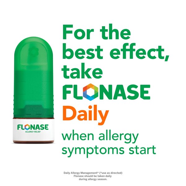 Flonase - Spray para el alivio de la alergia, no produce somnolencia, 24 horas, propionato de fluticasona, 50 mcg