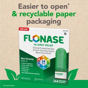 Flonase Non-Drowsy 24HR Allergy Relief Spray, 50mcg Flucticasone Propionate