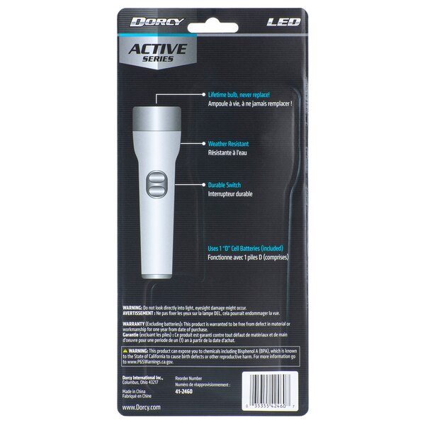 Dorcy Life Gear LED Flashlight, Assorted Colors