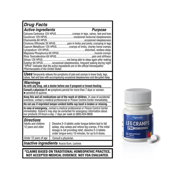 Hyland's Leg Cramps PM Quick-Dissolving Tablets