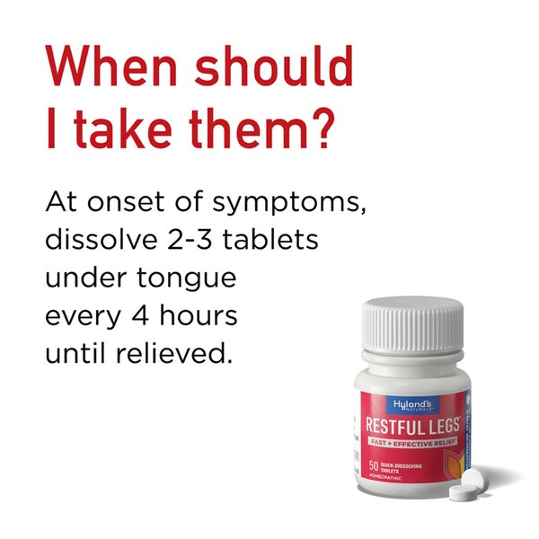 Hyland's Restful Legs Quick-Dissolving Tablets, 50 CT
